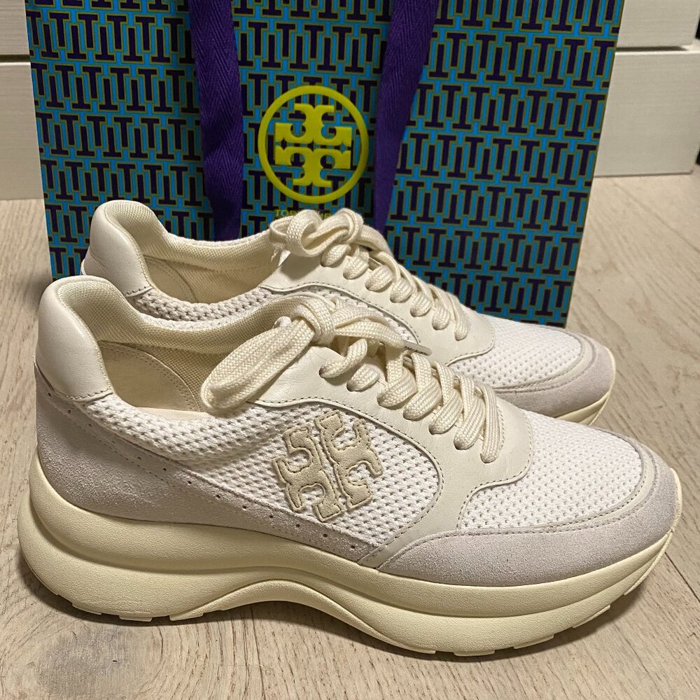 Tory Burch Cream/Off-White Women's Sneakers - Picture 5 of 13